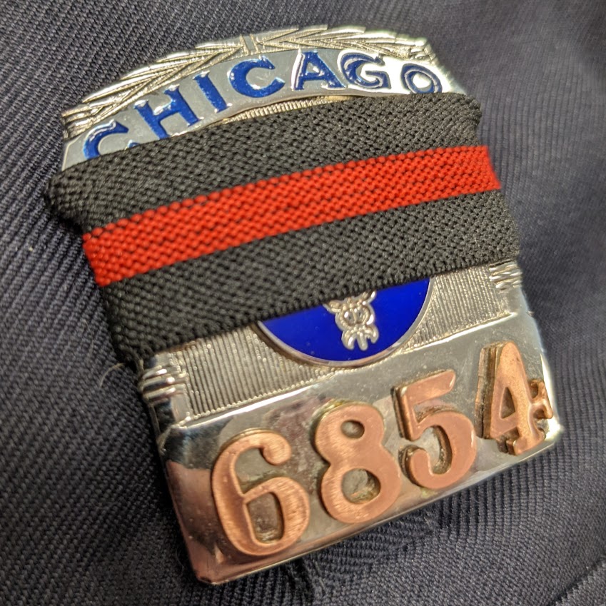 CFD Badge with mourning band